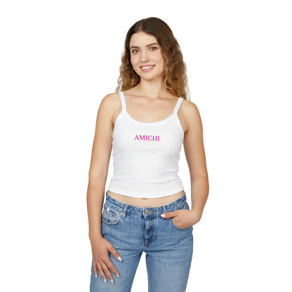 AMICHI White  Spaghetti Strap Tank Top