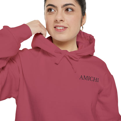 AMICHI Women's Relaxed Casual Crimson Hoodie