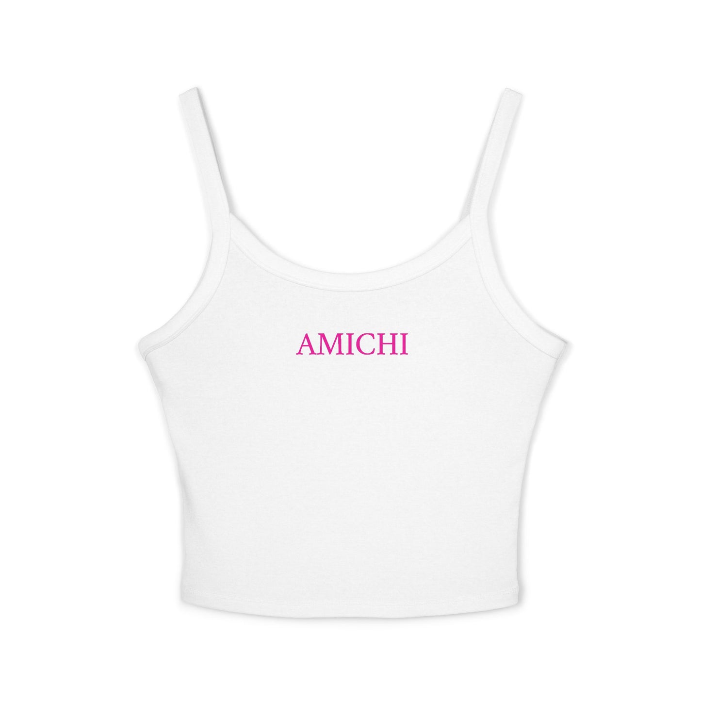 AMICHI White  Spaghetti Strap Tank Top