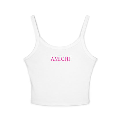 AMICHI White  Spaghetti Strap Tank Top