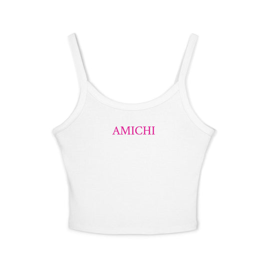 AMICHI White  Spaghetti Strap Tank Top