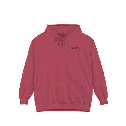 AMICHI Women's Relaxed Casual Crimson Hoodie