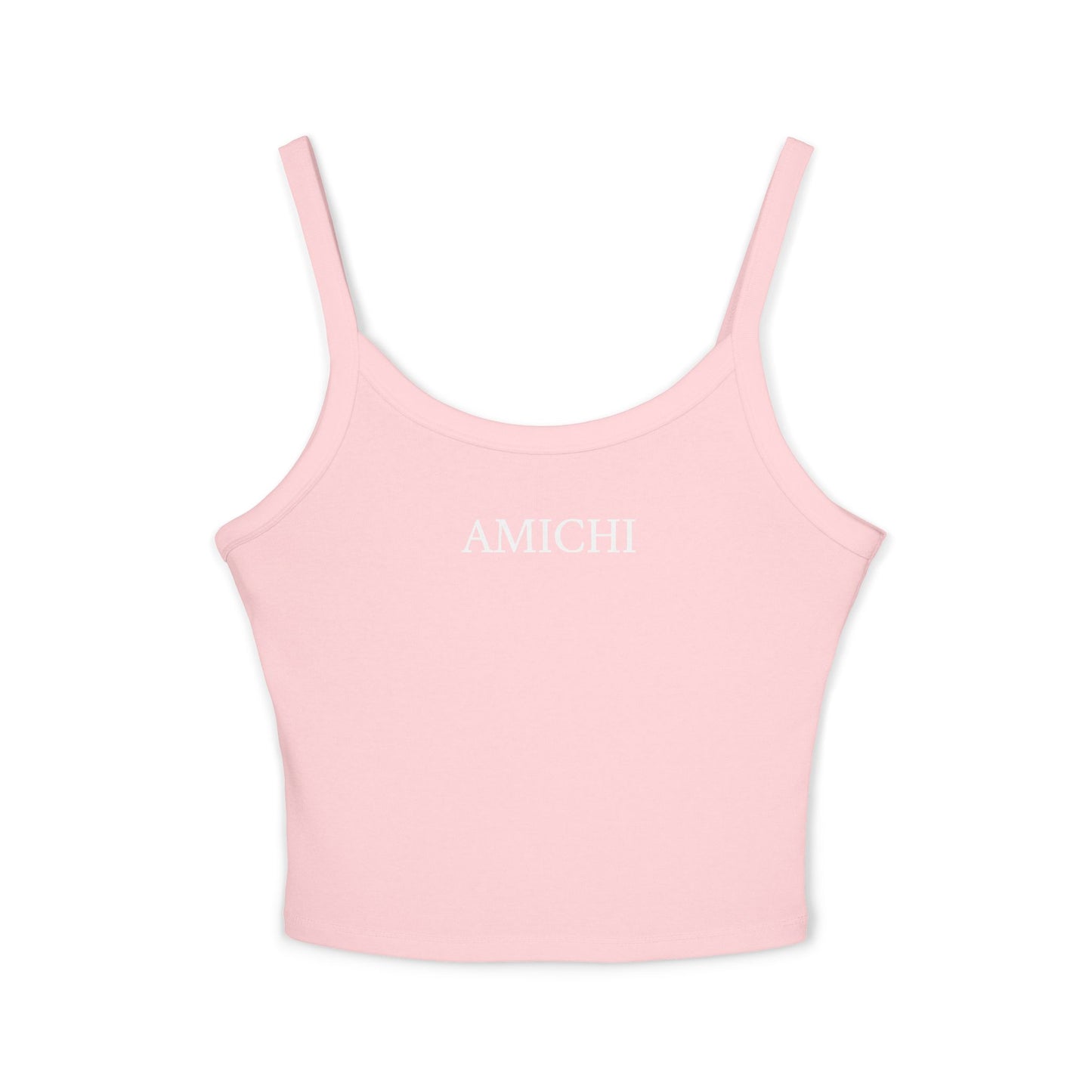 AMICHI Pink Spaghetti Strap Tank Top