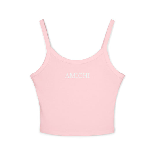 AMICHI Pink Spaghetti Strap Tank Top
