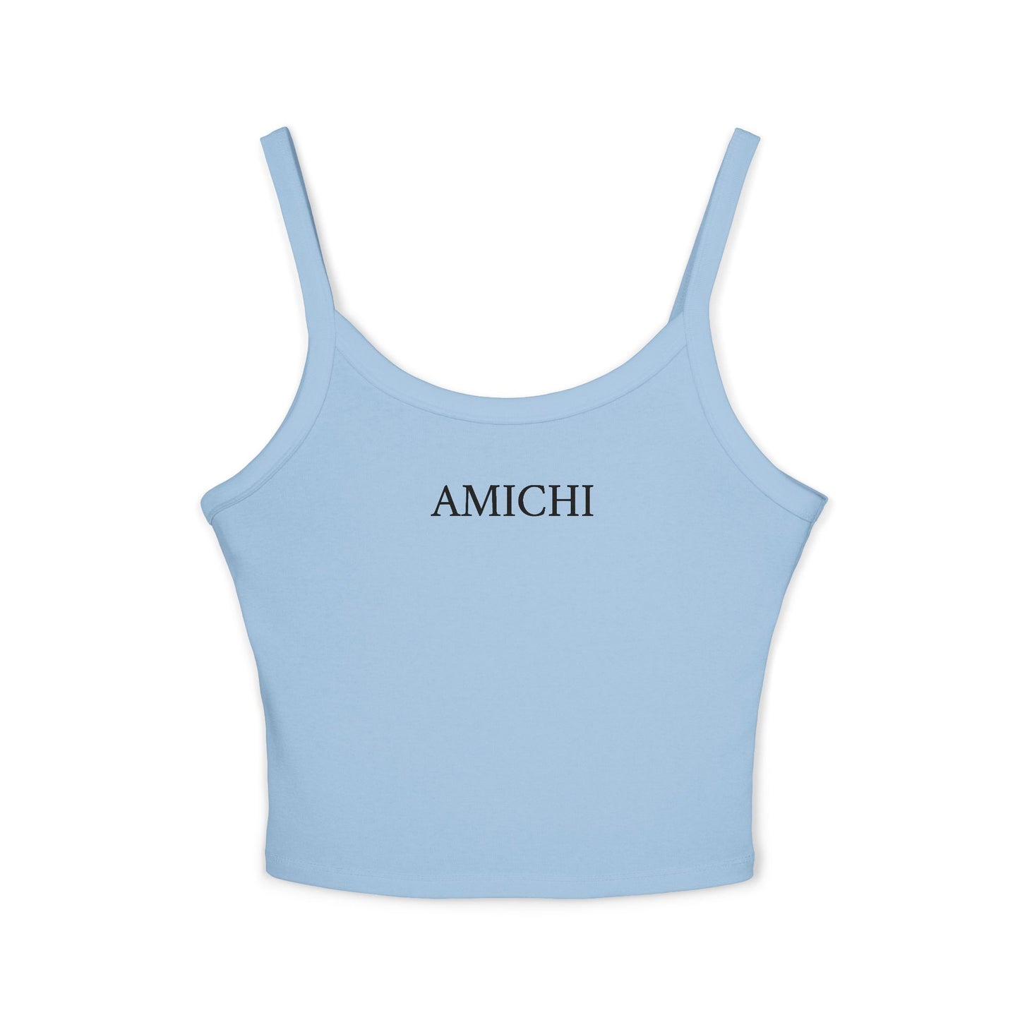 AMICHI Baby Blue Spaghetti Strap Tank Top
