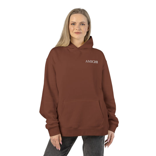 Amichi Women's Relaxed Brown Casual Hoodie